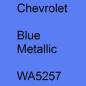 Preview: Chevrolet, Blue Metallic, WA5257.